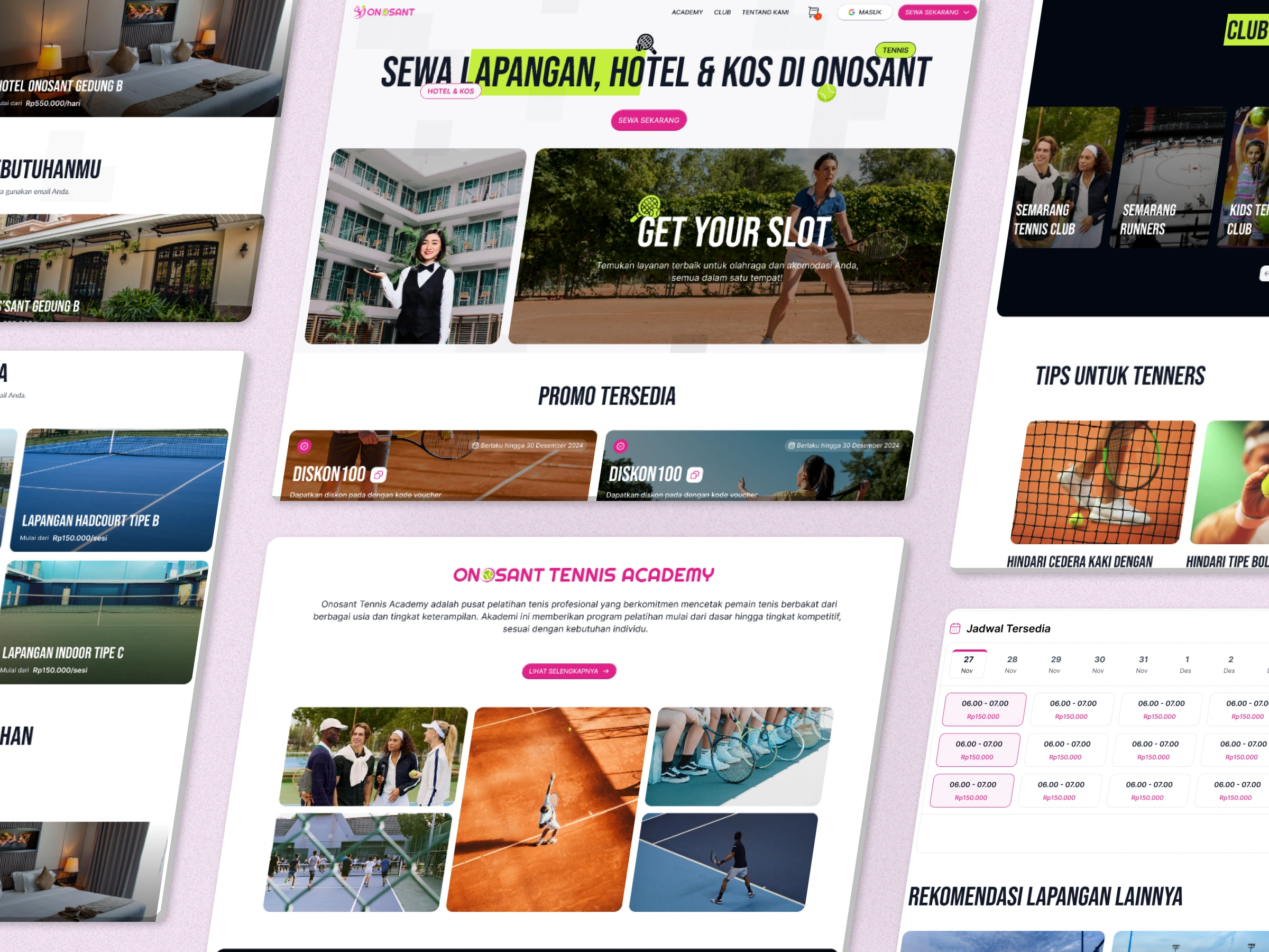 ONOSANT - Tennis Court Booking Platform